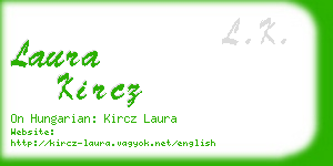laura kircz business card